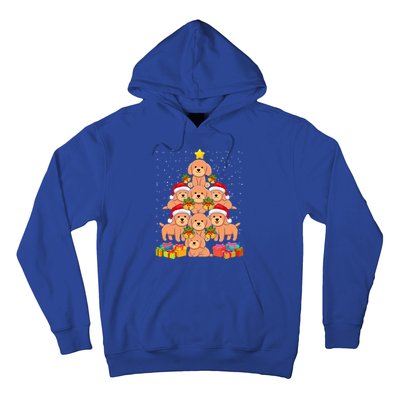 Cute Poodle Dog Christmas Tree For Dog Lover Xmas Funny Gift Hoodie