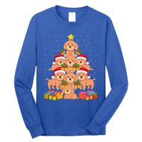 Cute Poodle Dog Christmas Tree For Dog Lover Xmas Funny Gift Long Sleeve Shirt