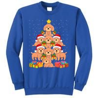 Cute Poodle Dog Christmas Tree For Dog Lover Xmas Funny Gift Sweatshirt