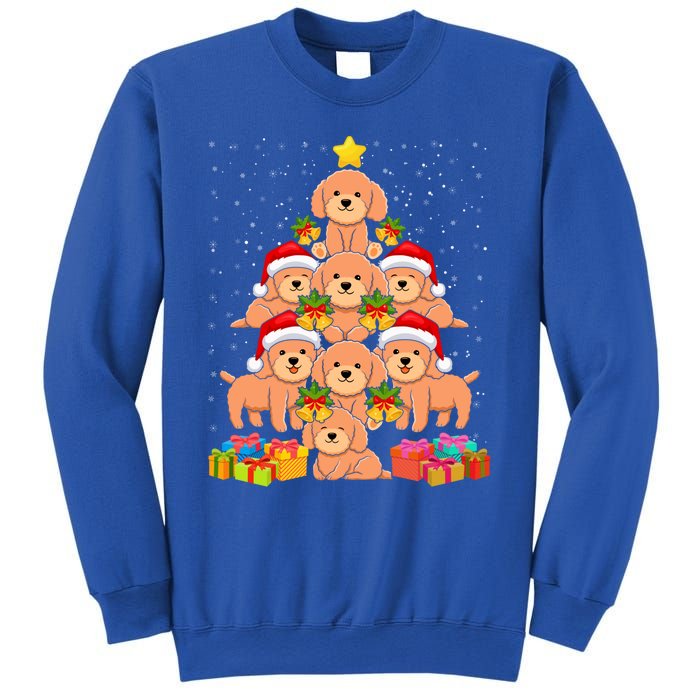 Cute Poodle Dog Christmas Tree For Dog Lover Xmas Funny Gift Sweatshirt