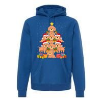 Cute Poodle Dog Christmas Tree For Dog Lover Xmas Funny Gift Premium Hoodie