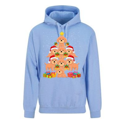 Cute Poodle Dog Christmas Tree For Dog Lover Xmas Funny Gift Unisex Surf Hoodie