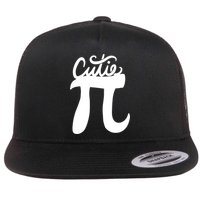 Cutie Pi Day Art Pi Symbol Cool Gift Flat Bill Trucker Hat