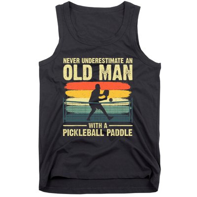 Cool Pickleball Design For Grandpa Pickleball Player Tank Top