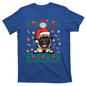 Cute Pug Dog Ugly Christmas Santa Hat Xmas Cute Gift T-Shirt