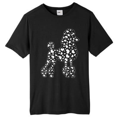 Cute Poodle Dog Hearts Couple Valentine's Puppy Pet Lover Tall Fusion ChromaSoft Performance T-Shirt