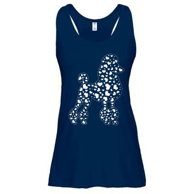 Cute Poodle Dog Hearts Couple Valentine's Puppy Pet Lover Ladies Essential Flowy Tank