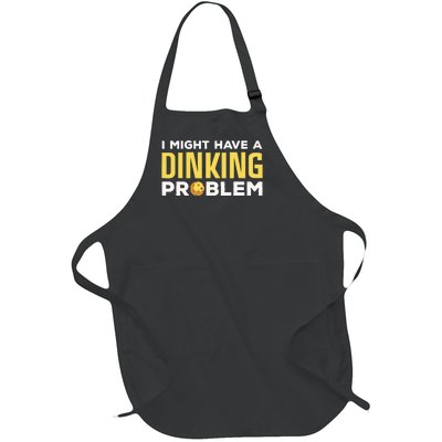 Cool Pickleball Design For Dink Pickleball Player Full-Length Apron With Pockets