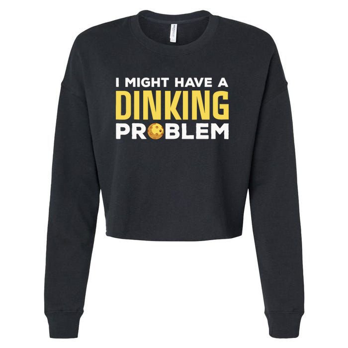 Cool Pickleball Design For Dink Pickleball Player Cropped Pullover Crew