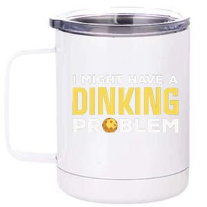 Cool Pickleball Design For Dink Pickleball Player 12 oz Stainless Steel Tumbler Cup