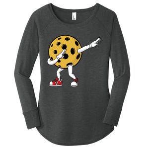 Cute Pickleball Design Women's Perfect Tri Tunic Long Sleeve Shirt