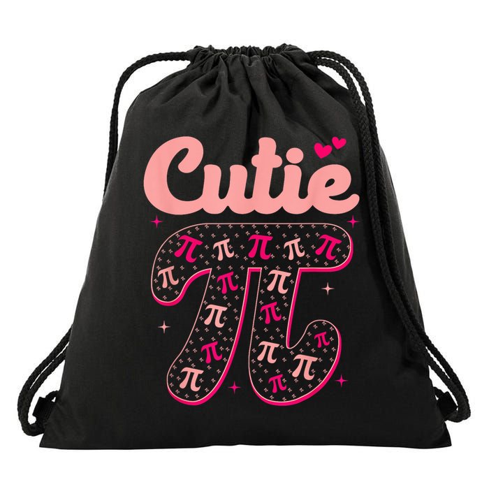Cutie Pi Day Pi Symbol 3.14 Math Teacher Pi Day Lover Drawstring Bag