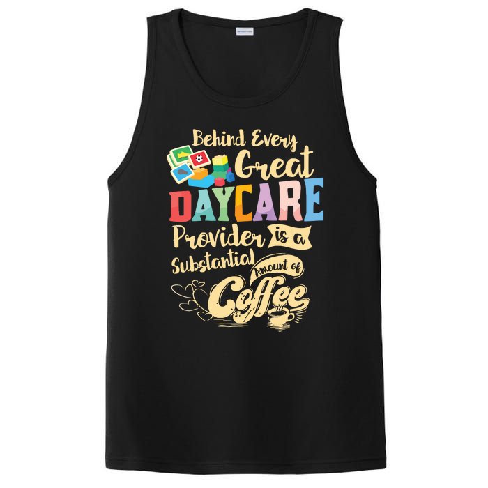 Childcare Provider Daycare Teacher Coffee Lover Drinker PosiCharge Competitor Tank