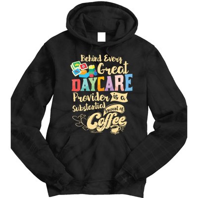 Childcare Provider Daycare Teacher Coffee Lover Drinker Tie Dye Hoodie