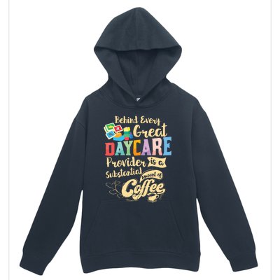 Childcare Provider Daycare Teacher Coffee Lover Drinker Urban Pullover Hoodie