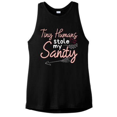 Childcare Provider Daycare Teacher Stole My Sanity Ladies PosiCharge Tri-Blend Wicking Tank