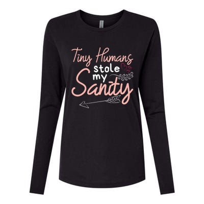 Childcare Provider Daycare Teacher Stole My Sanity Womens Cotton Relaxed Long Sleeve T-Shirt