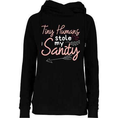 Childcare Provider Daycare Teacher Stole My Sanity Womens Funnel Neck Pullover Hood