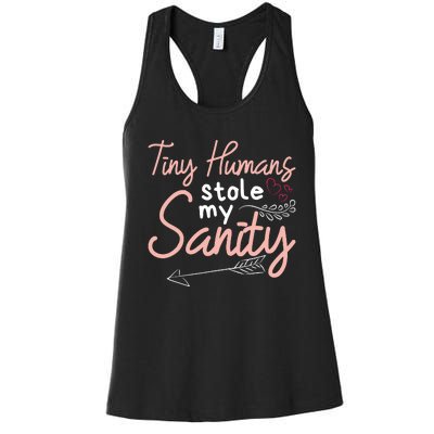 Childcare Provider Daycare Teacher Stole My Sanity Women's Racerback Tank