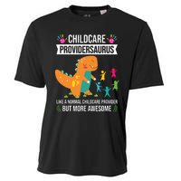 Childcare Providersaurus Dinosaur Childcare Provider Daycare Cooling Performance Crew T-Shirt