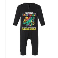 Childcare Providersaurus Daycare Teachers Infant Fleece One Piece