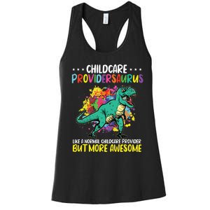 Childcare Providersaurus Daycare Teachers Women's Racerback Tank