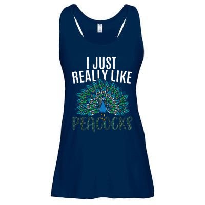 Cool Peacock Design For Men Women Bird Peacock Lovers Ladies Essential Flowy Tank