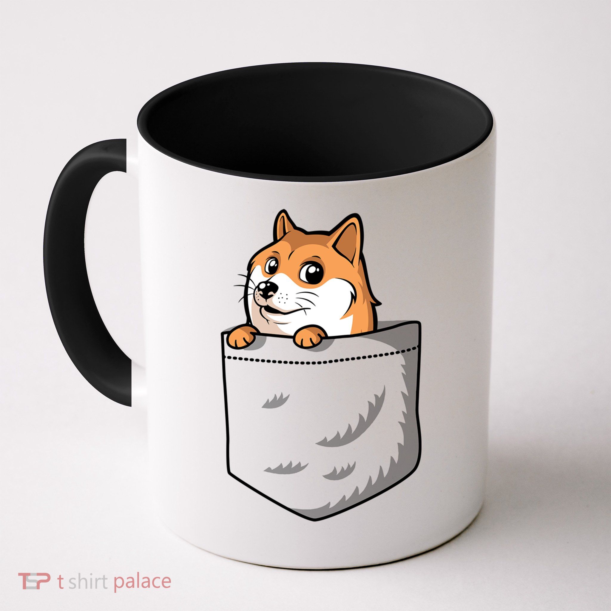 Cute Pocket Dog Design Coffee Mug
