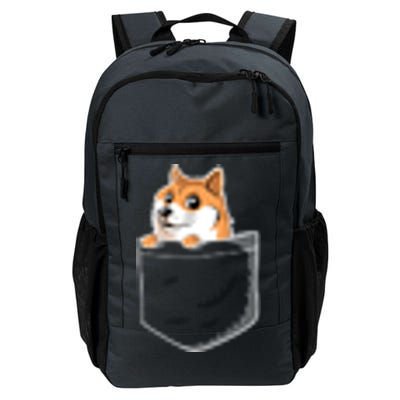 Cute Pocket Dog Design Daily Commute Backpack