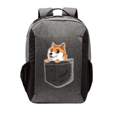 Cute Pocket Dog Design Vector Backpack