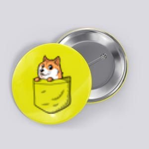 Cute Pocket Dog Design Button