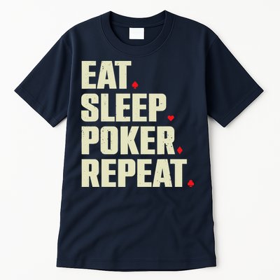 Cute Poker Design Casino Gambling Poker Player Tall T-Shirt