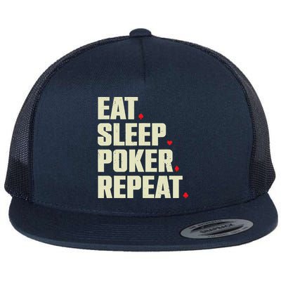 Cute Poker Design Casino Gambling Poker Player Flatbill Hat