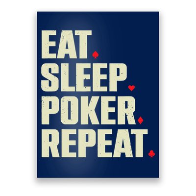 Cute Poker Design Casino Gambling Poker Player Poster