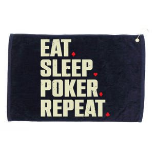 Cute Poker Design Casino Gambling Poker Player Grommeted Golf Towel