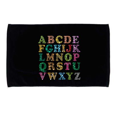 Colorful Polka Dots Alphabet Kids Girls Happy Dot Day Microfiber Hand Towel