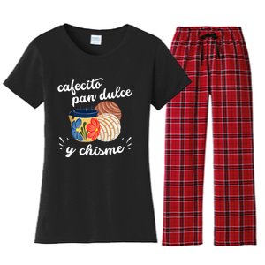 Cafecito Pan Dulce Y Chisme Mexican Hispanic Pride Breakfast Women's Flannel Pajama Set