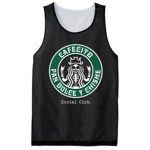 Cafecito Pan Dulce Y Chisme Mexicana Social Club Mesh Reversible Basketball Jersey Tank