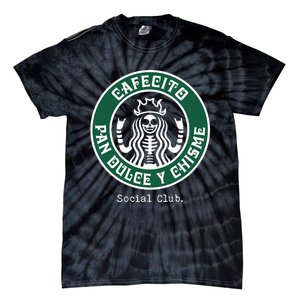 Cafecito Pan Dulce Y Chisme Mexicana Social Club Tie-Dye T-Shirt