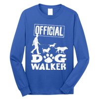 Cute Professional Dog Walker Funny Pet Lover Gift Funny Gift Long Sleeve Shirt