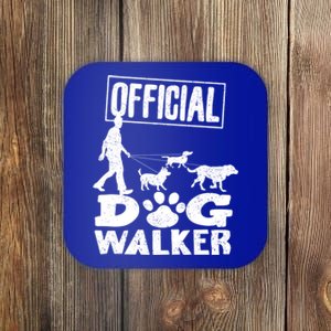 Cute Professional Dog Walker Funny Pet Lover Gift Funny Gift Coaster