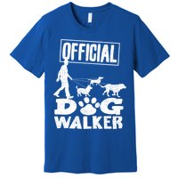 Cute Professional Dog Walker Funny Pet Lover Gift Funny Gift Premium T-Shirt