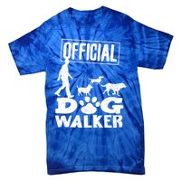 Cute Professional Dog Walker Funny Pet Lover Gift Funny Gift Tie-Dye T-Shirt