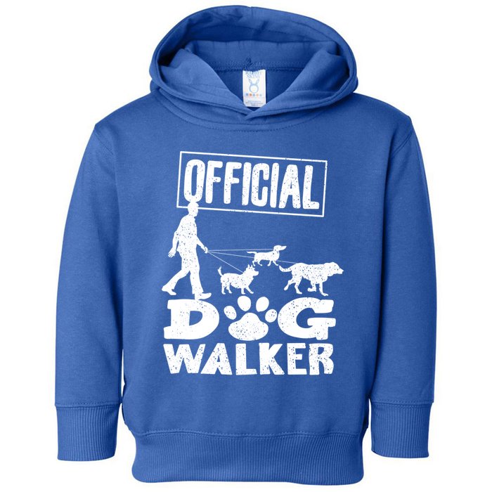 Cute Professional Dog Walker Funny Pet Lover Gift Funny Gift Toddler Hoodie