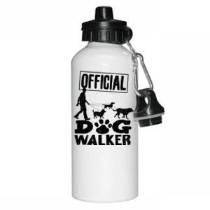 Cute Professional Dog Walker Funny Pet Lover Gift Funny Gift Aluminum Water Bottle