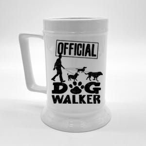 Cute Professional Dog Walker Funny Pet Lover Gift Funny Gift Beer Stein