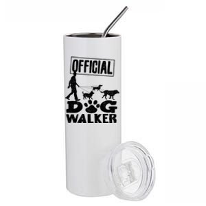 Cute Professional Dog Walker Funny Pet Lover Gift Funny Gift Stainless Steel Tumbler