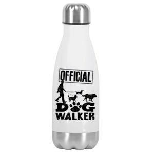 Cute Professional Dog Walker Funny Pet Lover Gift Funny Gift Stainless Steel Insulated Water Bottle