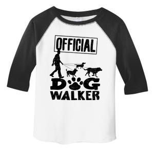 Cute Professional Dog Walker Funny Pet Lover Gift Funny Gift Toddler Fine Jersey T-Shirt