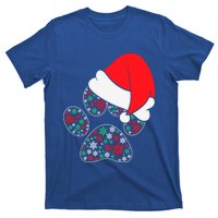 Cute Paw Dog Santa Hat Christmas Xmas Outfit Gift T-Shirt